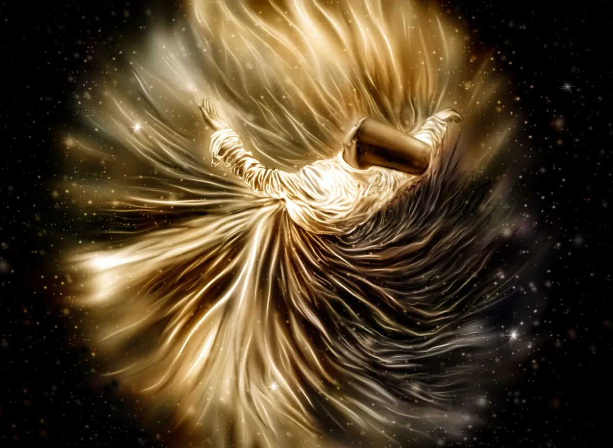 Sama, a digital painting by Nariman Fatemi.